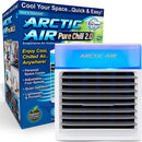 Pure Chill 2.0 Evaporative Air Cooler by  - Powerful, Quiet, Lightweight and Portable Space Cooler with Hydro-Chill Technology for Bedroom, Office, Living Room & More,Blue