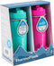 16 Oz Double Wall Vacuum Insulated Stainless Steel 2-Pack of Water Bottles, Aquamarine/Storm Pink