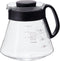 V60 Glass Range Coffee Server, 600Ml, Black