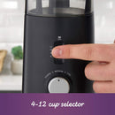 Automatic Coffee Grinder with 5 Presets, 12 Cup Capacity, Black – Ideal for Home Use and Espresso Lovers