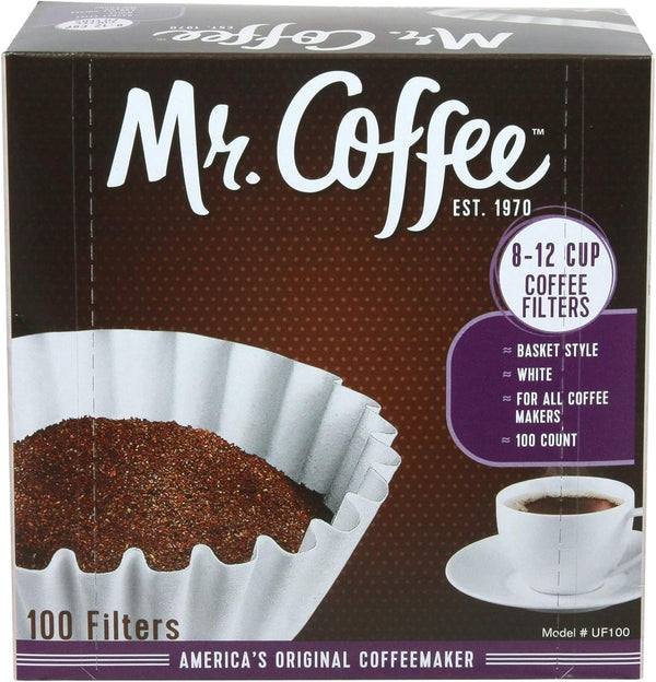 8-12 Cup Coffee Filters, Box, Assorted, 100 Count