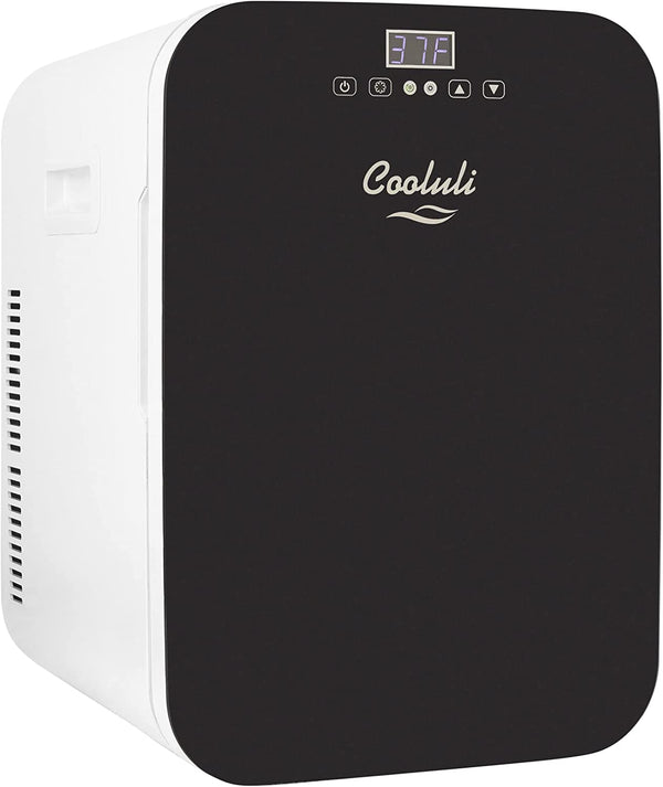 20 Liter Mini Fridge with Temperature Control - Black