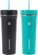 32Oz Insulated Standard Straw Tumbler, 2-Pack (Purple&Gray) (2, 9X12)