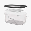 ANTC01 Sous Vide Cooker Cooking Container, Holds up to 16L of Water, with Removable Lid and Rack