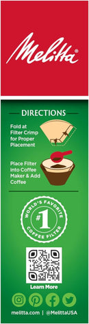 #4 Cone Coffee Filters, Unbleached Natural Brown, 100 Count (Pack of 6) 600 Total Filters Count - Packaging May Vary