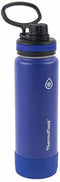 Stainless Steel Insulated Water Bottles, 24 Ounce, 2-Pack, Orange Crush/Navy Edge