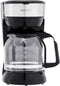 12 Cup Coffee Maker with Reusable Filter, Black & Stainless Steel