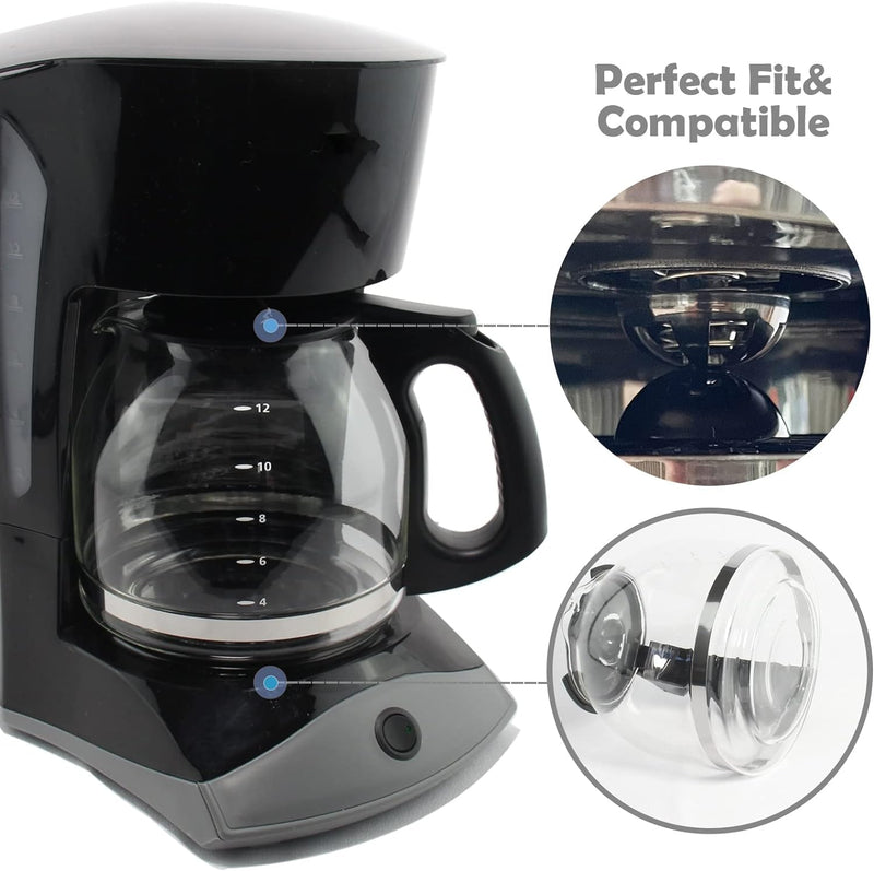 12-Cup Replacement Coffee Carafe Compatible with Mr. Coffee Coffee Maker Pot, Replace Part