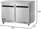 AUC48R 48" Undercounter Worktop Refrigerator - 12 Cubic Feet, 2 Section, 2 Doors, Stainless Steel, 115V