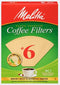 #6 Cone Coffee Filters, Unbleached Natural Brown, 40 Count (Pack of 12) 480 Total Filters Count - Packaging May Vary